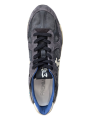 BASKETS MASE TOILE CUIR BLEU DELAVE SPOILER BLANC 8014 PREMIATA HOMME Strasbourg boutique lacets