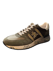BASKETS LANDER NYLON SUEDE VERT LOGO VERT SPOILER BLANC 8009 PREMIATA HOMME Strasbourg boutique vue