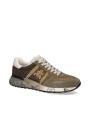 BASKETS LANDER NYLON SUEDE VERT LOGO VERT SPOILER BLANC 8009 PREMIATA HOMME Strasbourg boutique