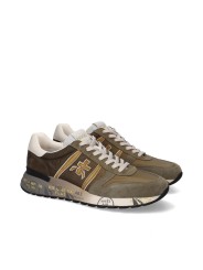 BASKETS LANDER NYLON SUEDE VERT LOGO VERT SPOILER BLANC 8009 PREMIATA HOMME Strasbourg boutique vue6