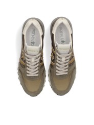 BASKETS LANDER NYLON SUEDE VERT LOGO VERT SPOILER BLANC 8009 PREMIATA HOMME Strasbourg boutique lacets 2