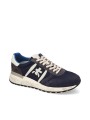 BASKETS LANDER NYLON SUEDE NAVY LOGO SPOILER CUIR BLANC 7204 PREMIATA HOMME boutique Strasbourg vue6
