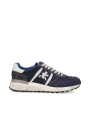 BASKETS LANDER NYLON SUEDE NAVY LOGO SPOILER CUIR BLANC 7204 PREMIATA HOMME boutique Strasbourg vue8