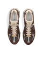 BASKETS MASE TOILE SUEDE CHOCO CUIR LAVANDE 8026 PREMIATA HOMME Strasbourg boutique dessus