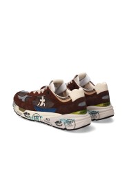 BASKETS MASE TOILE SUEDE CHOCO CUIR LAVANDE 8026 PREMIATA HOMME Strasbourg boutique duo