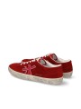 SNEAKERS CUIR SUEDE ROUGE LOGO ORANGE ROSE DAVID 8102 PREMIATA FEMME boutique Strasbourg shoes duo2