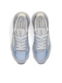 BASKETS MOERUND NYLON BLEU CIEL SUEDE CIEL LOGO ECRU 8082 PREMIATA FEMME boutique Strasbourg lacets