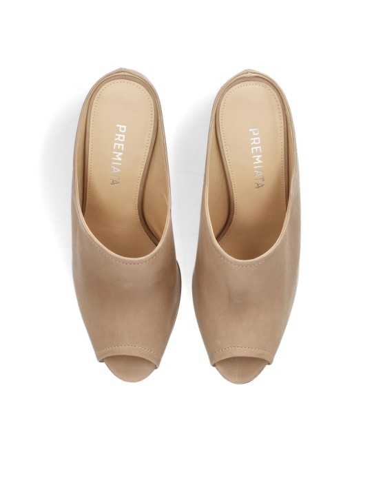 SABOTS OUVERT AVANT TALON INCURVE TAUPE M7376 PREMIATA FEMME boutique Strasbourg dessus