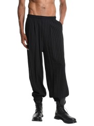 PANTALON VISCOSE COTON FLUIDE NOIR 3P M1276 LA HAINE INSIDE US HOMME boutique profil
