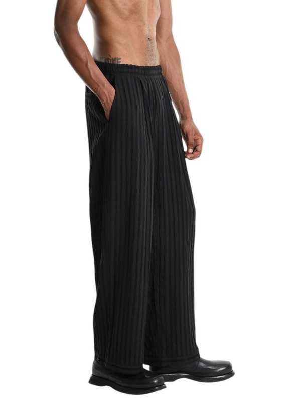 PANTALON VISCOSE COTON FLUIDE NOIR 3P M1276 LA HAINE INSIDE US HOMME boutique one