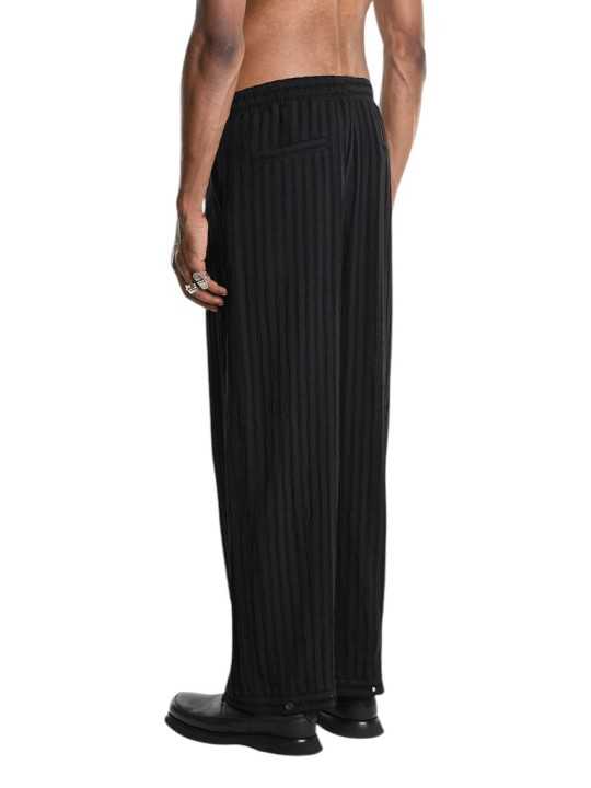 PANTALON VISCOSE COTON FLUIDE NOIR 3P M1276 LA HAINE INSIDE US HOMME boutique dos