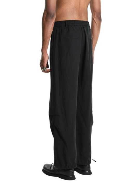 PANTALON CONFORT TENCEL LIN NOIR 3G M1250 LA HAINE INSIDE US HOMME boutique dos