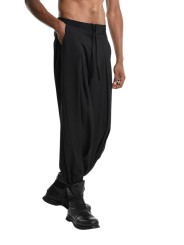 PANTALON VISCOSE GAUFREE UNISEXE NOIR 3M M1244 LA HAINE INSIDE US HOMME shop online vue