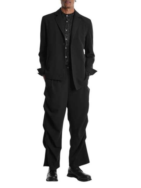 VESTE COMFORT ASYMMETRIC FLUID STRETCH NOIR 3R M1232 LA HAINE INSIDE US HOMME shop online vue