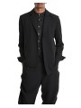 VESTE COMFORT ASYMMETRIC FLUID STRETCH NOIR 3R M1232 LA HAINE INSIDE US HOMME shop online cool