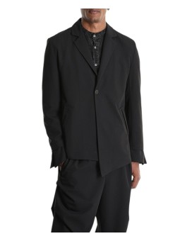 VESTE COMFORT ASYMMETRIC FLUID STRETCH NOIR 3R M1232 LA HAINE INSIDE US HOMME shop online one