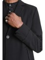 VESTE COMFORT ASYMMETRIC FLUID STRETCH NOIR 3R M1232 LA HAINE INSIDE US HOMME shop online poignet