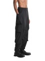 PANTALON MULTIPOCHES NYLON STRETCH NOIR 3Z M1213 LA HAINE INSIDE US HOMME shop online côté