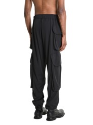 PANTALON MULTIPOCHES NYLON STRETCH NOIR 3Z M1213 LA HAINE INSIDE US HOMME shop online dos
