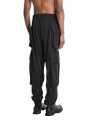 PANTALON MULTIPOCHES NYLON STRETCH NOIR 3Z M1213 LA HAINE INSIDE US HOMME shop online dos