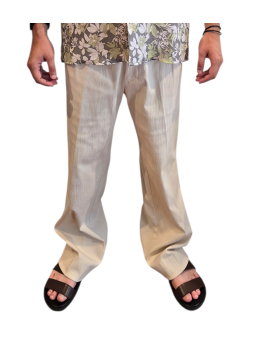 PANTALON OVERSIZE EFFET FLAMME SABLE U7118 G5673 11 UNGARO HOMME boutique-3 zoom