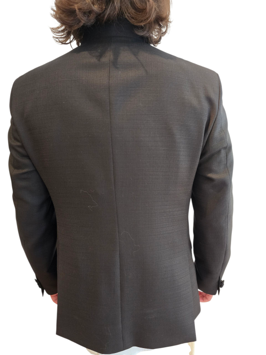 VESTE NOIR COL DOUBLE COREEN U2091 BR A5617 80 UNGARO HOMME boutique vêtement dos
