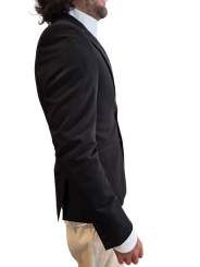 SMOKING NOIR COL SWARO FLEURS ALGUES U5001 BRZ9 A5196 80 UNGARO HOMME vêtement profil