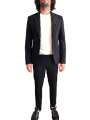 SMOKING NOIR COL SWARO FLEURS ALGUES U5001 BRZ9 A5196 80 UNGARO HOMME vêtement one vue