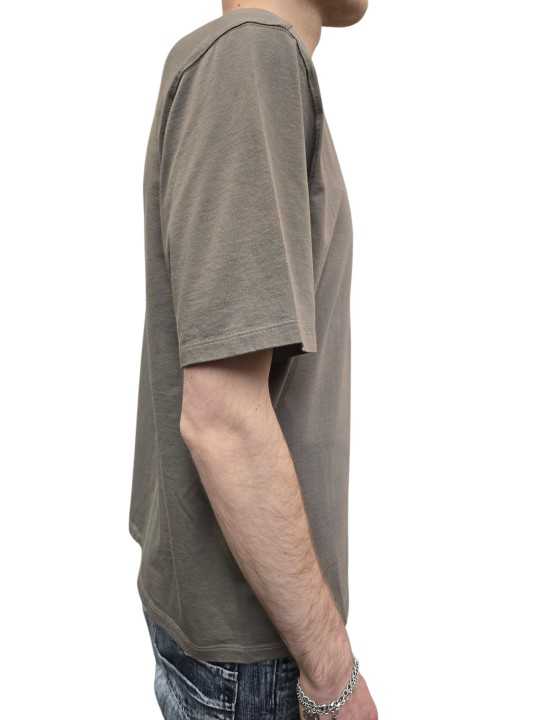 TSHIRT COTON DROIT BRAD DUST RICK OWENS HOMME RU01F 2232 JA 34 FASHION MODE DESIGNER AVANT-GARDE STRASBOURG profil