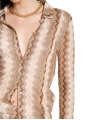CHEMISE ELAISA JERSEY GRAPHIC MISSONI ROSE CHOCO MT681 057 MASONS FEMME VËTEMENT Strasbourg boutique zoom