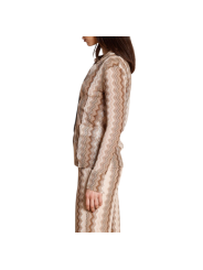 CHEMISE ELAISA JERSEY GRAPHIC MISSONI ROSE CHOCO MT681 057 MASONS FEMME VËTEMENT Strasbourg boutique profil
