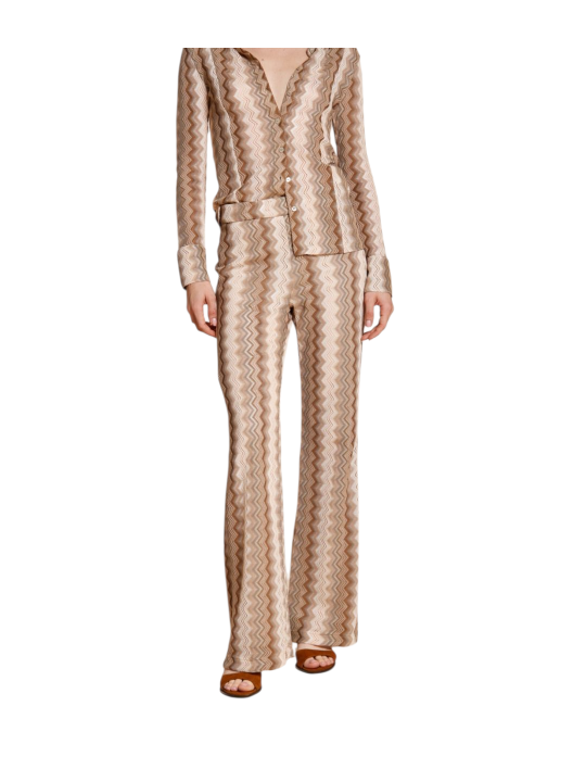 PANTALON JERSEY GRAphIC MISSONI EASY STRAIGHT MT681 057 MASONS FEMME vêtement look