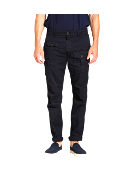 Cargo Georges Cool pocket coton navy 3 poches Masons Homme CBE436 312 Strasbourg Boutique Vêtements face