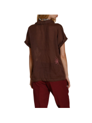 Chemisette livia choco fleurs brodées rose lin RB300 107 Mason's Femme fashion Strasbourg dos