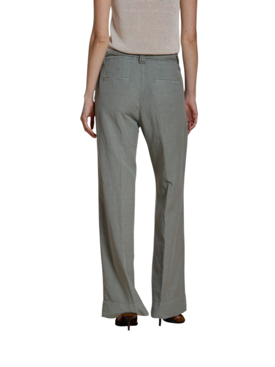 PANTALON LARGE NEWYORK STUDIO VERT LYOCELL LIN COTON MBE213 169 MASONS FEMME Strasbourg dos