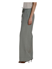 PANTALON LARGE NEWYORK STUDIO VERT LYOCELL LIN COTON MBE213 169 MASONS FEMME Strasbourg profil