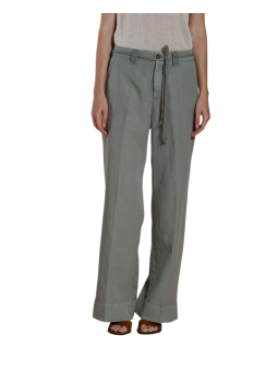 PANTALON LARGE NEWYORK STUDIO VERT LYOCELL LIN COTON MBE213 169 MASONS FEMME Strasbourg face