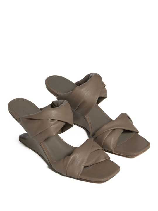 SANDALES DUST CANTILEVER 6 TWISTED RP01F 6884 LGY 34 RICK OWENS FEMME shoes Strasbourg dessus