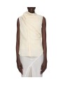 CHEMISETTE COL FOULARD VOILE DE COTON CREME BUTTER ISLAND SHIRT RICK OWENS FEMME RP01F 6136 CV 81 FASHION DESIGNER STRASBOURG