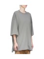 SWEAT TOMMY T OVERSIZE EUCALYPTUS RICK OWENS FEMME RP01F 6204 JA 35 FASHION MODE DESIGNER CREATEUR STRASBOURG profil