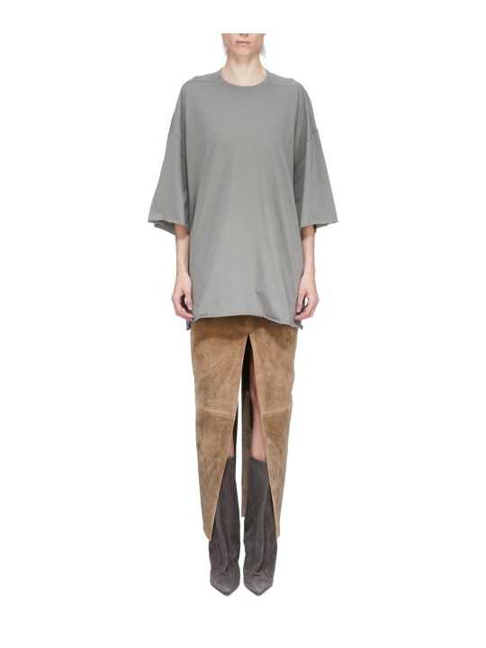 SWEAT TOMMY T OVERSIZE EUCALYPTUS RICK OWENS FEMME RP01F 6204 JA 35 FASHION MODE DESIGNER CREATEUR STRASBOURG vue