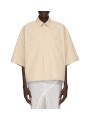 CHEMISE MANCHES 34 TOMMY SABLE SAND COTON RICK OWENS FEMME RP01F 6246 P 138 FASHION MODE CREATEUR AVANTGARDE STRASBOURG face