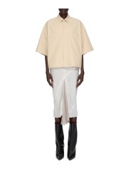 CHEMISE MANCHES 34 TOMMY SABLE SAND COTON RICK OWENS FEMME RP01F 6246 P 138 FASHION MODE CREATEUR AVANTGARDE STRASBOURG vue