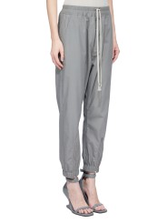 Pantalon chevilles zip coton lien Eucalyptus Tecuatl Track Rick Owens Femme RP01F 6320 P 35 Designer fashion Strasbourg profil