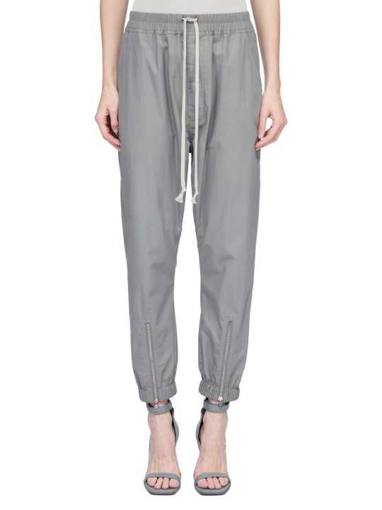 Pantalon chevilles zip coton lien Eucalyptus Tecuatl Track Rick Owens Femme RP01F 6320 P 35 Designer fashion Strasbourg face