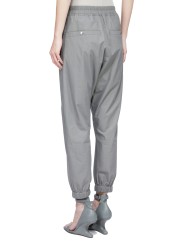 Pantalon chevilles zip coton lien Eucalyptus Tecuatl Track Rick Owens Femme RP01F 6320 P 35 Designer fashion Strasbourg dos
