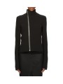 BLOUSON NOIR ZIP CADDY GARY JKT RP01F 6701 SY 09 RICK OWENS FEMME vêtement face