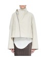 TRENCH COURT COL ECHARPE SABLE SAND CROPPED SCARF FLIGHT RICK OWENS FEMME RP01F 6720 FT 138 Fashion Mode Avant-garde face