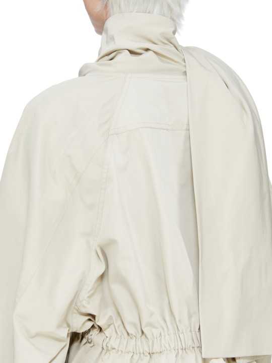 TRENCH COURT COL ECHARPE SABLE SAND CROPPED SCARF FLIGHT RICK OWENS FEMME RP01F 6720 FT 138 Fashion Mode Avant-garde arr