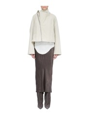 TRENCH COURT COL ECHARPE SABLE SAND CROPPED SCARF FLIGHT RICK OWENS FEMME RP01F 6720 FT 138 Fashion Mode Avant-garde vue